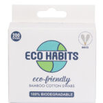 Eco Habits Βαμβακερές Μπατονέτες από Μπαμπού συσκευασία 200 τμχ λευκες