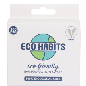 Eco Habits Βαμβακερές Μπατονέτες από Μπαμπού συσκευασία 200 τμχ λευκες